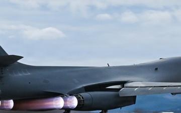 B-1B Lancers Take Off from Ellsworth Air Force Base