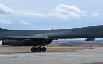 B-1B Lancers Take Off from Ellsworth Air Force Base