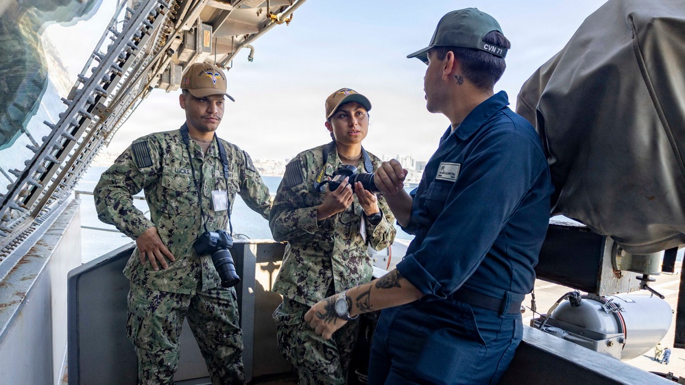 U.S. Navy Sailors conduct training.
