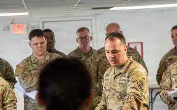 1-181st Field Artillery Regiment conducts a training exercise