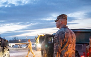 1-181st Field Artillery Regiment prepares to conduct a training exercise