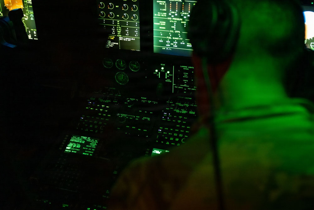 C-130 crew transports cargo during Operation Epic Fury