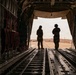 C-130 crew transports cargo in the Middle East