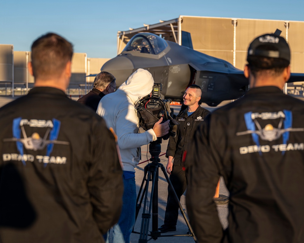 F-35A Demonstration Team Performs at Heritage Flight Training Course