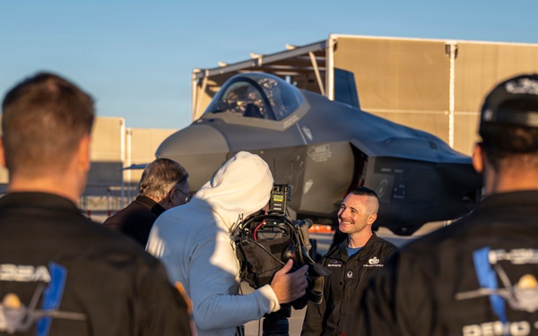 F-35A Demonstration Team Performs at Heritage Flight Training Course