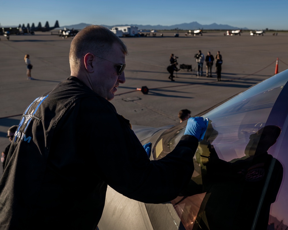 F-35A Demonstration Team Performs at Heritage Flight Training Course