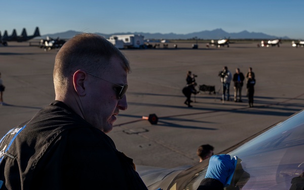 F-35A Demonstration Team Performs at Heritage Flight Training Course