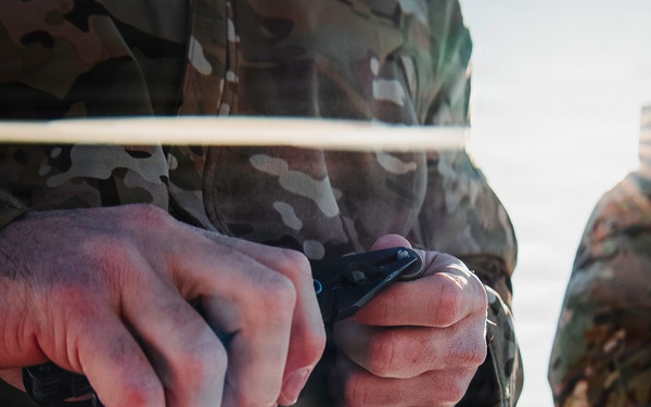 US Navy, Air Force EOD technicians conduct airfield clearance drill