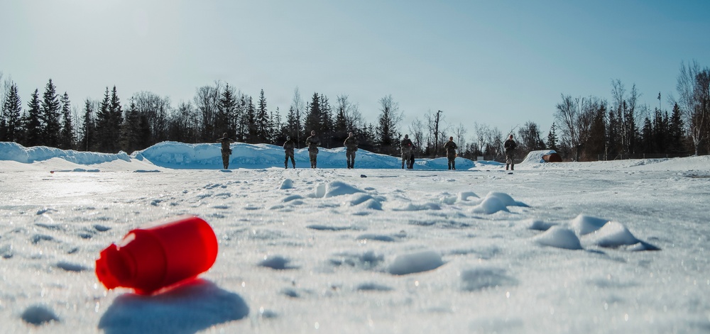 US Navy, Air Force EOD technicians conduct airfield clearance drill