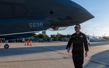 F-35A Demo Team Flying Multi-Ship Formations at HFTC