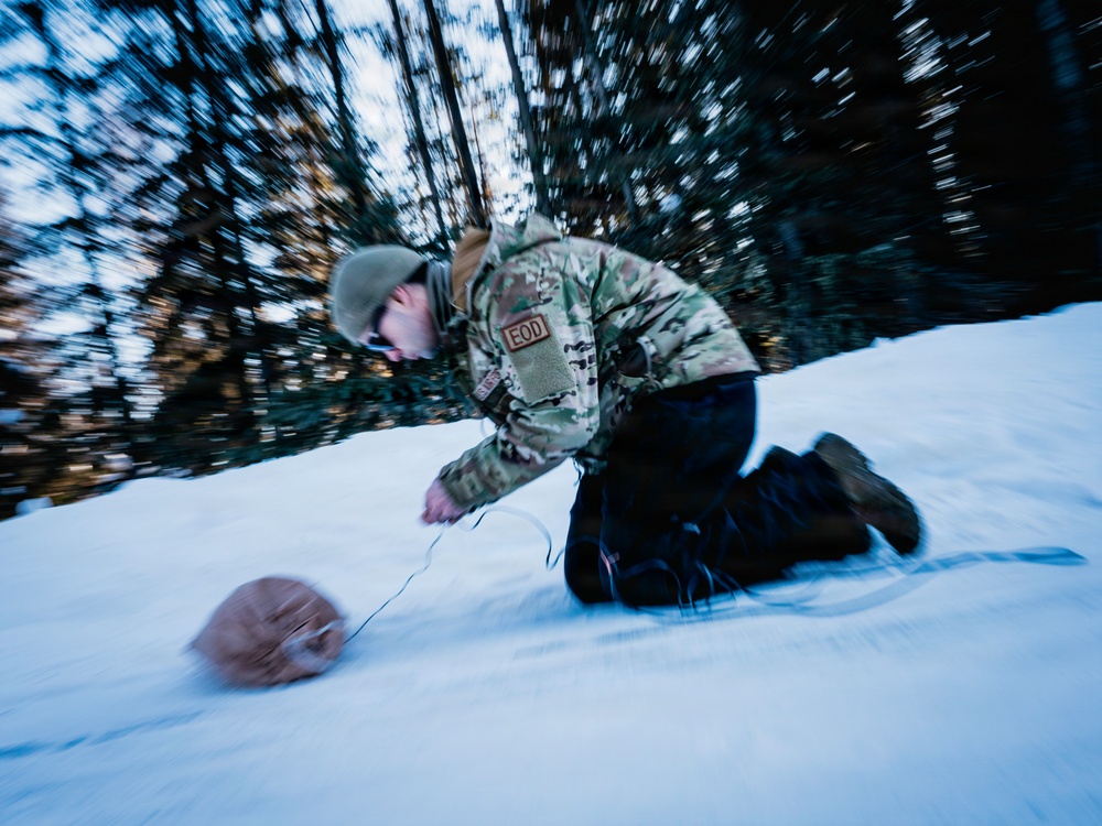 US Navy, Air Force EOD technicians dispose of UXO