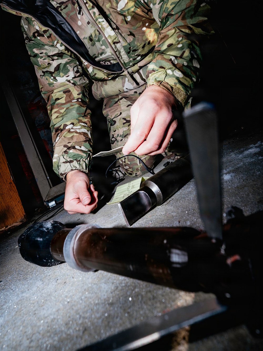 US Navy, Air Force EOD technicians dispose of UXO