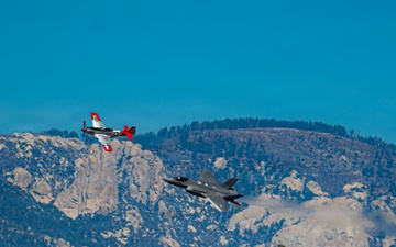 F-35A Demo Team Flying Multi-Ship Formations at HFTC