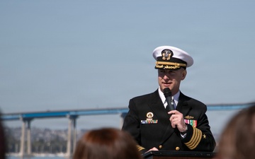 USS Augusta Holds Change of Command Ceremony