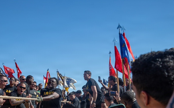 Grip and grit: 1st Armored Division Soldiers clash during tug of war