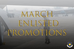 March Enlisted Promotions