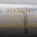 March Enlisted Promotions
