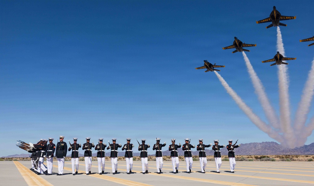 U.S. Marine Corps Silent Drill Platoon and Navy Blue Angels 2026
