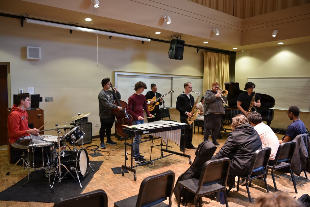 North Central College Jazz Masterclass by Navy Band Great Lakes Protocol Combo