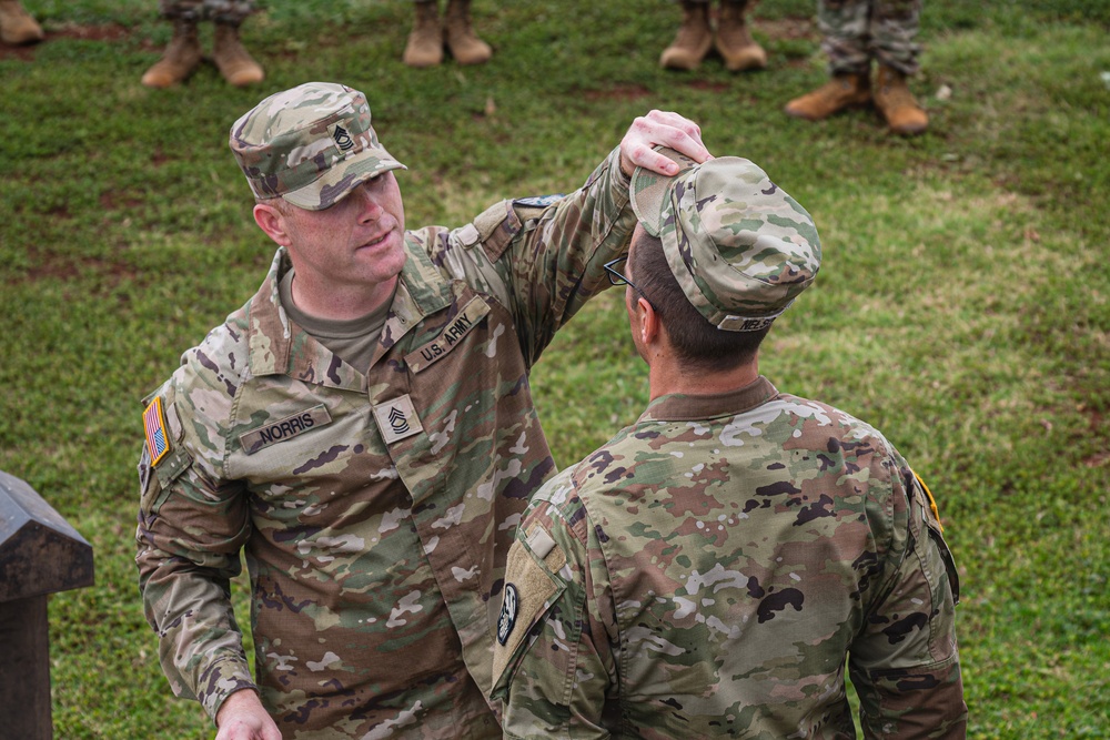 94th AAMDC Soldier Promoted to Senior Noncommissioned Officer in Promotion Ceremony
