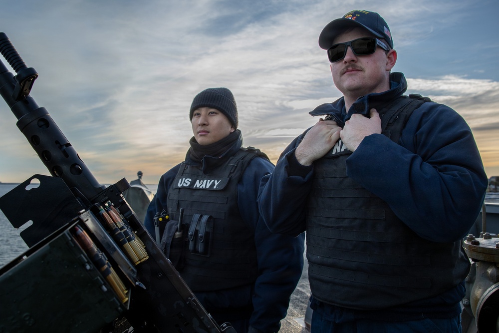 Sea and Anchor aboard the USS Gonzalez (DDG 66)