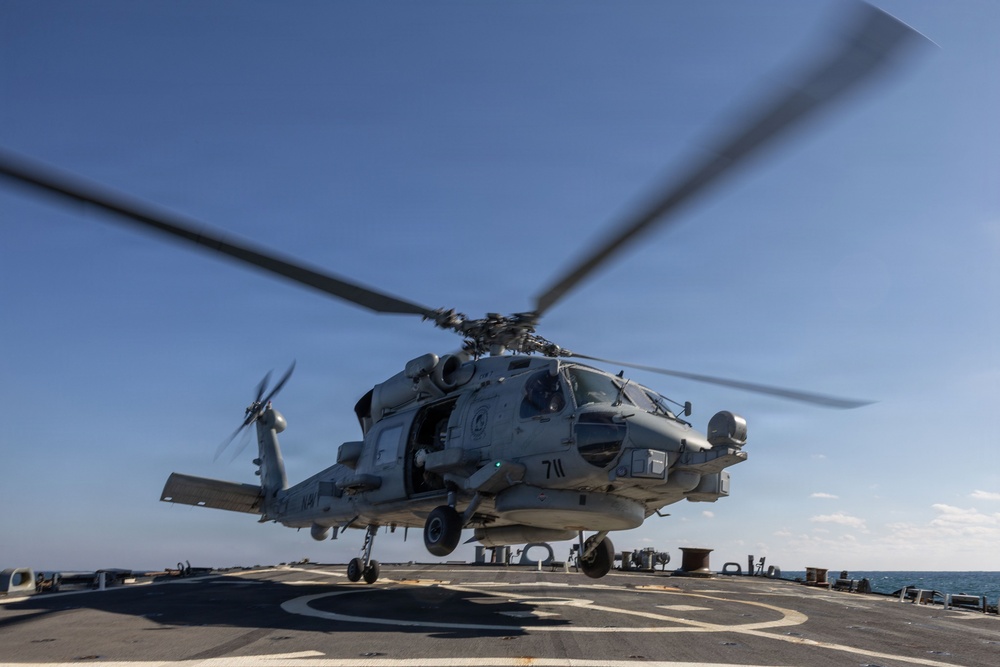 Flight Quarters aboard the USS Gonzalez (DDG 66)