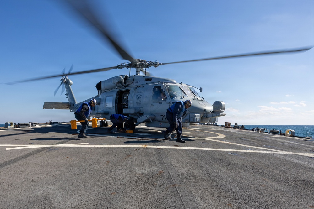 Flight Quarters aboard the USS Gonzalez (DDG 66)