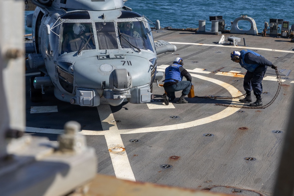 Flight Quarters aboard the USS Gonzalez (DDG 66)