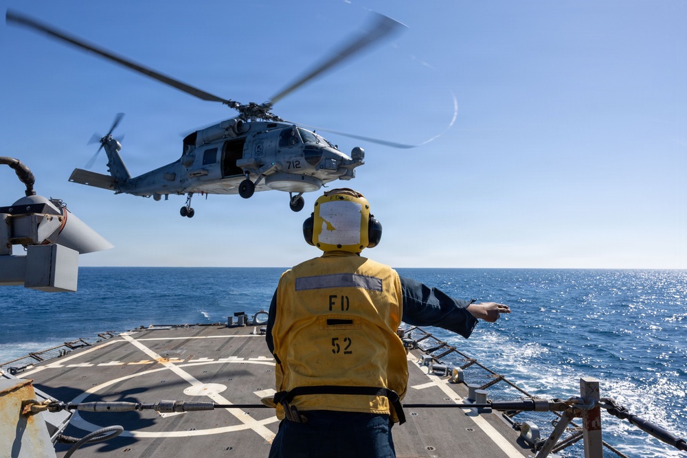 Flight Quarters aboard the USS Gonzalez (DDG 66)
