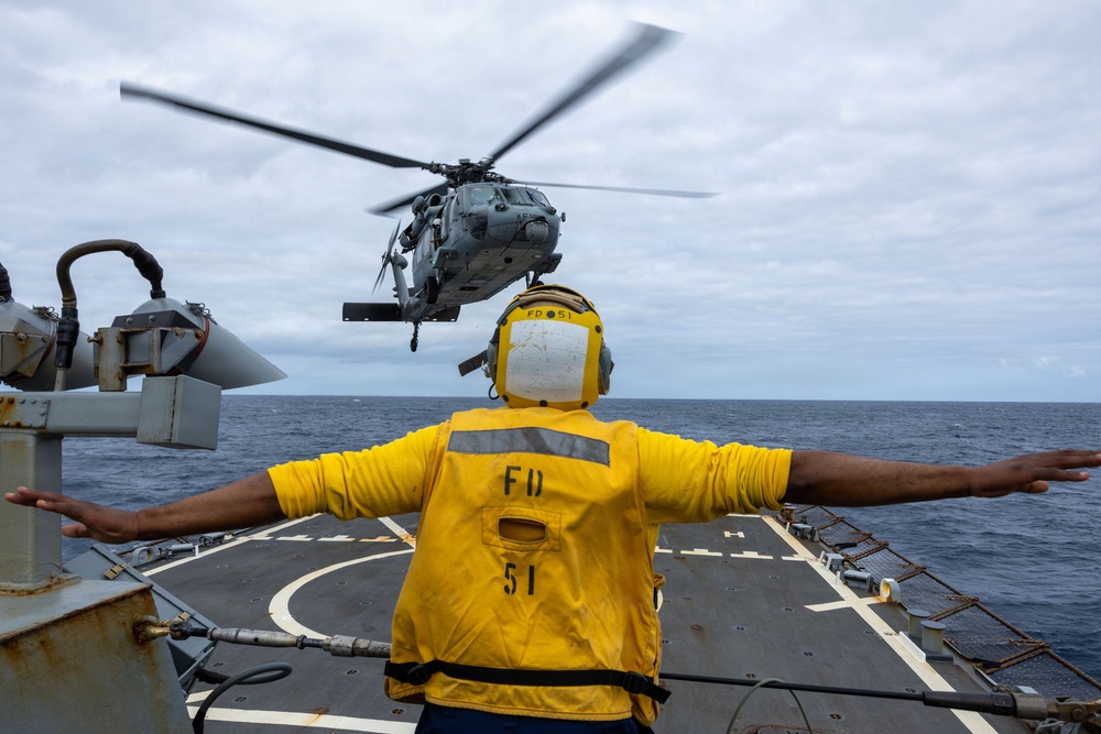 Flight Quarters aboard the USS Gonzalez (DDG 66)