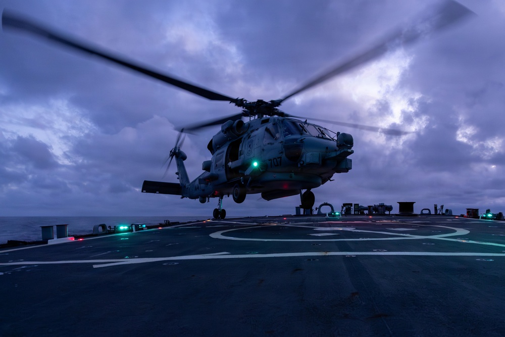 Flight Quarters aboard the USS Gonzalez (DDG 66)