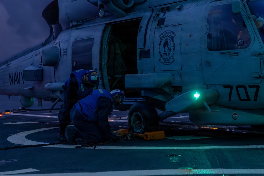Flight Quarters aboard the USS Gonzalez (DDG 66)