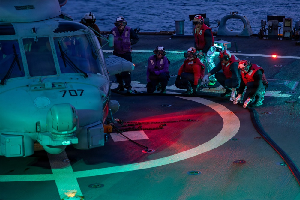 Flight Quarters aboard the USS Gonzalez (DDG 66)