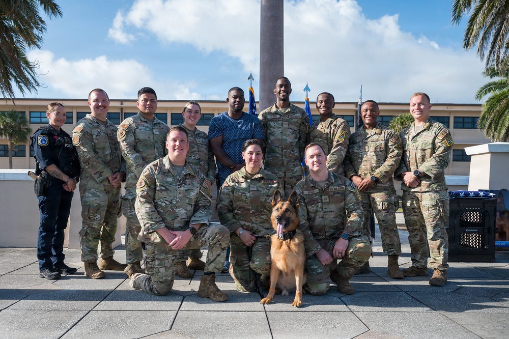 Military Working Dog Ory Hangs Up the Leash After a Legacy of Loyalty