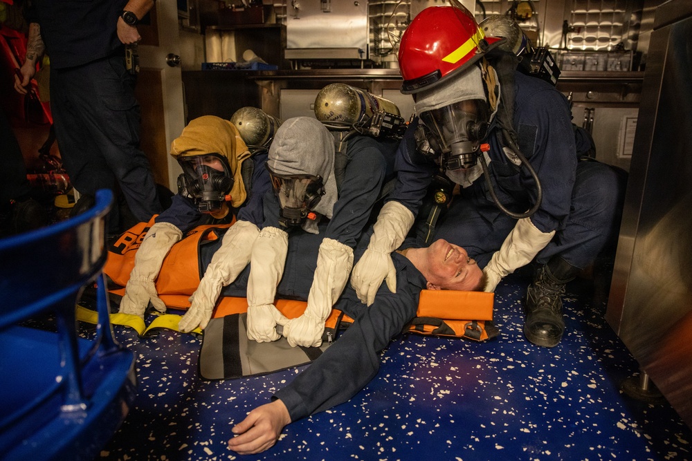 Integrated Training Team Drill aboard the USS Gonzalez (DDG 66)
