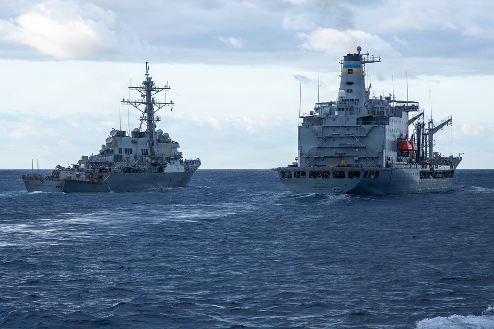 Replenishment-at-Sea aboard the USS Gonzalez (DDG 66)