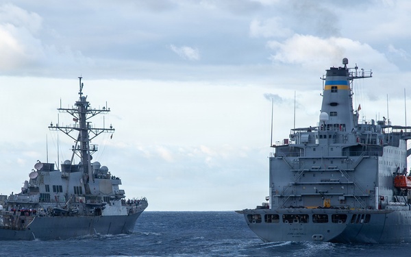 Replenishment-at-Sea aboard the USS Gonzalez (DDG 66)