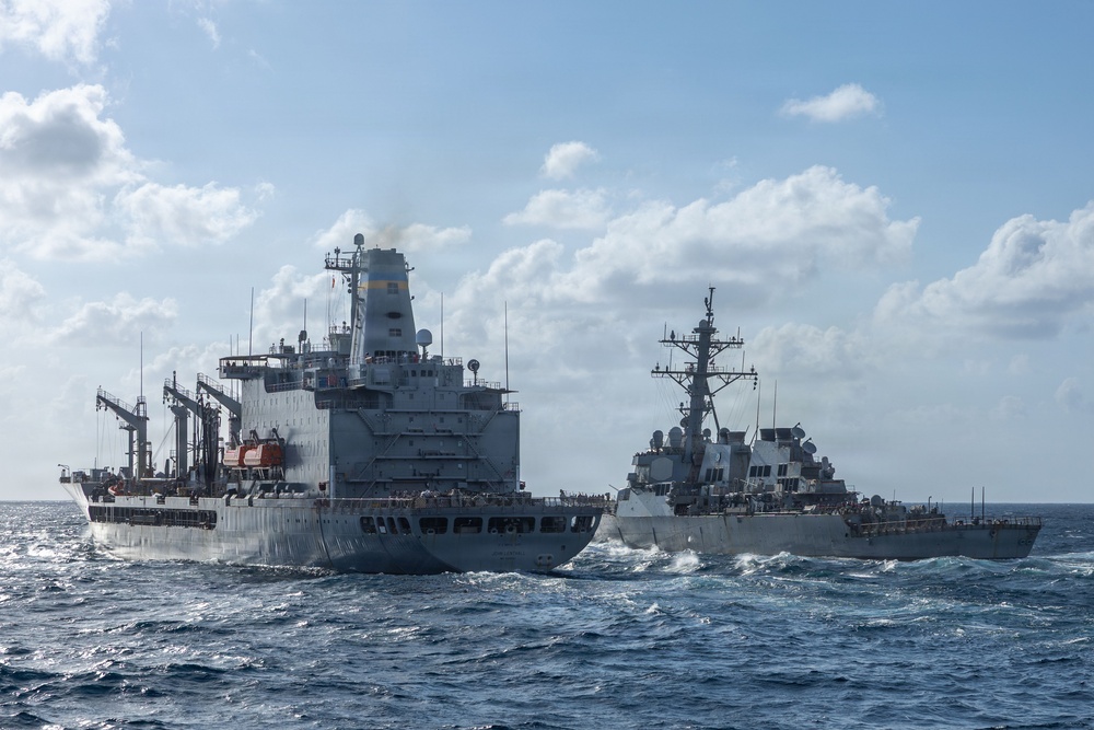 Replenishment-at-Sea aboard the USS Gonzalez (DDG 66)