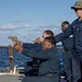 Small Arms Qualification aboard the USS Gonzalez (DDG 66)
