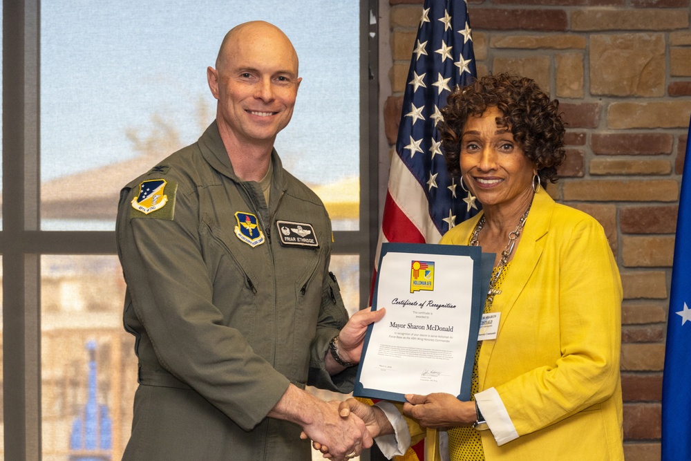 Holloman Honorary Commander Induction Ceremony 2026