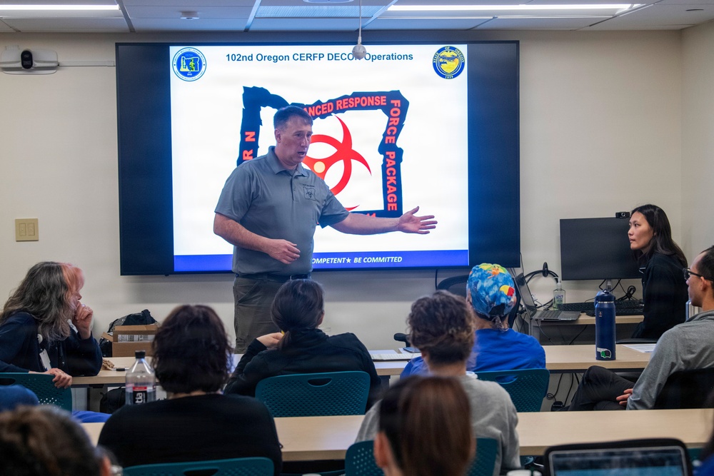 Oregon 102nd CERFP trains alongside Portland Providence Medical Center staff