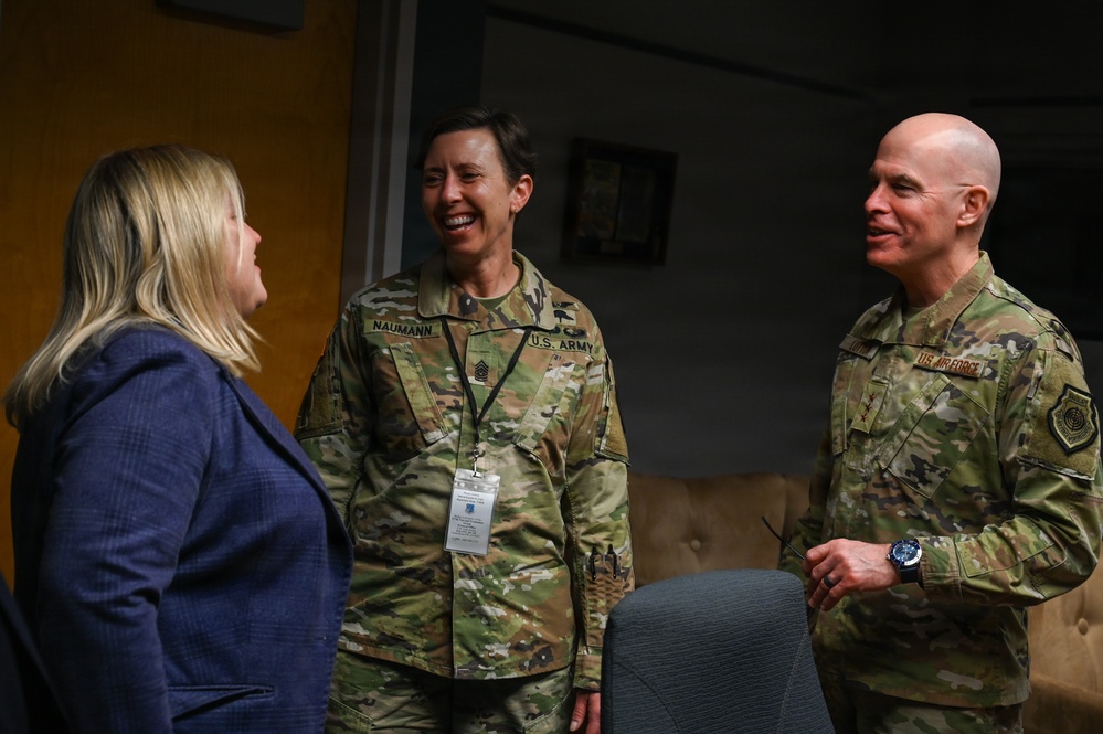 U.S. STRATCOM Leadership Visit Vandenberg SFB During ICBM Test Launch