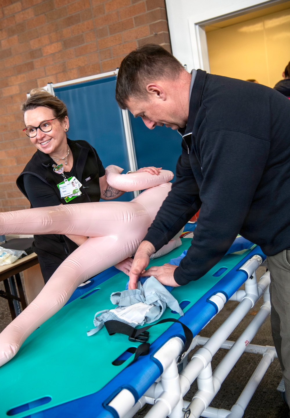 Oregon 102nd CERFP trains alongside Portland Providence Medical Center staff