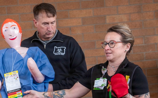 Oregon 102nd CERFP trains alongside Portland Providence Medical Center staff
