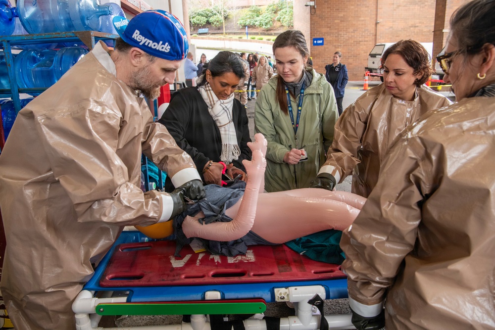 Oregon 102nd CERFP trains alongside Portland Providence Medical Center staff