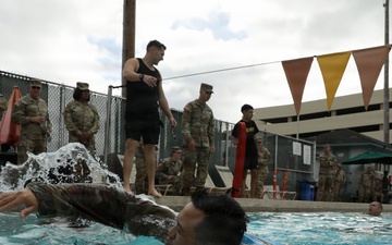 Soldiers Take the Plunge Best Squad Competition