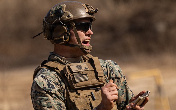 U.S. Marines with 12th LCT Fire 81mm Mortars During a CALFEX