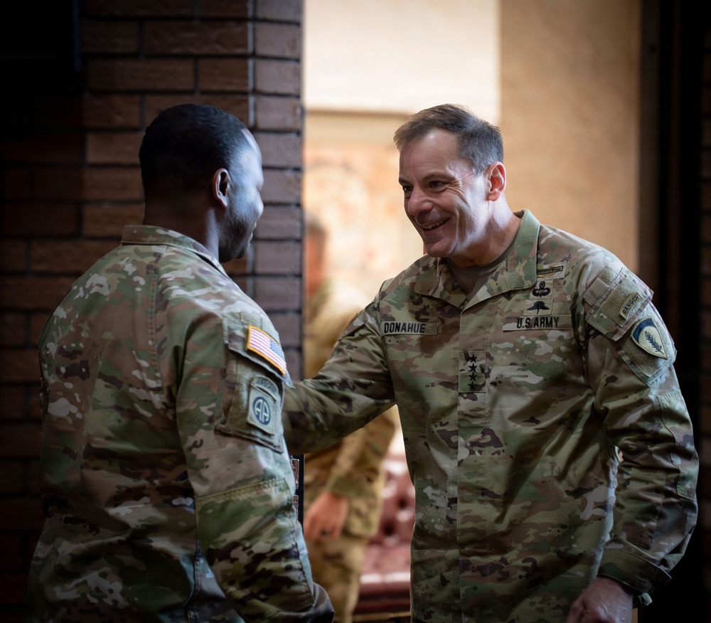 U.S. Army Eurpope and Africa vist the NCO Leadership Center of Excellence