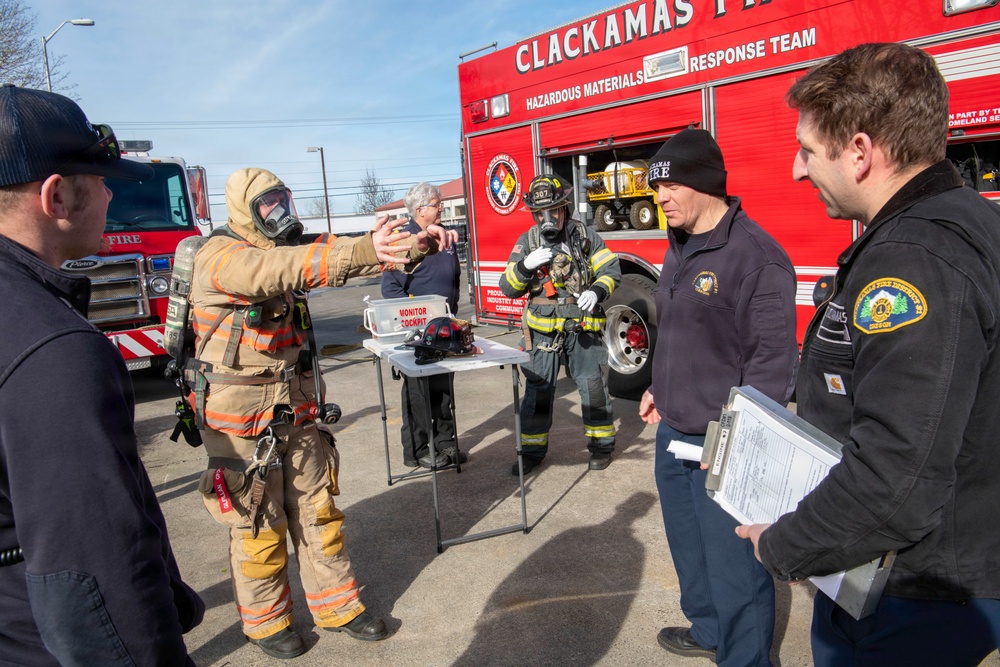 Oregon National Guard takes part in emergency response Air Monitoring Exercise