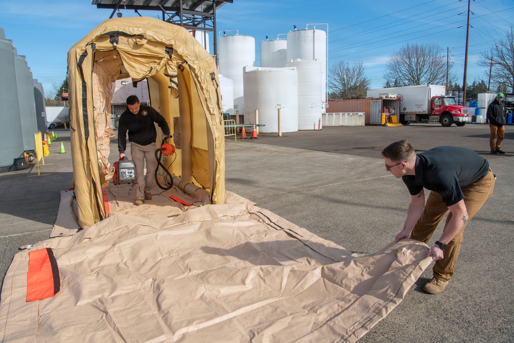 Oregon National Guard takes part in emergency response Air Monitoring Exercise
